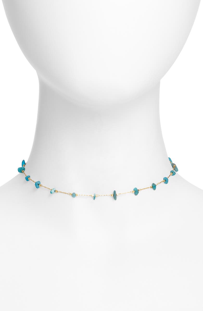 VIDAKUSH Turquoise Stone Choker, Main, color,