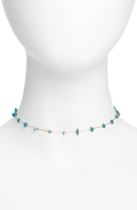 Turquoise Stone Choker