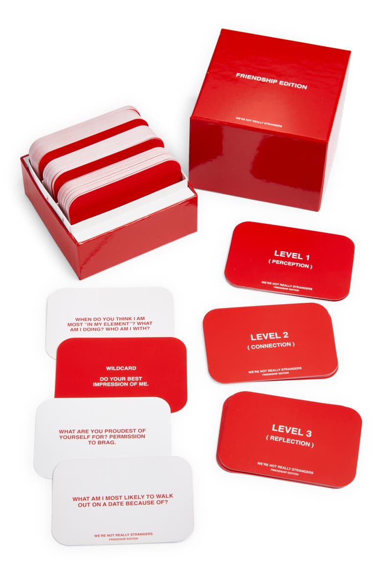 Friendship Edition Card Game, Main, color, RED