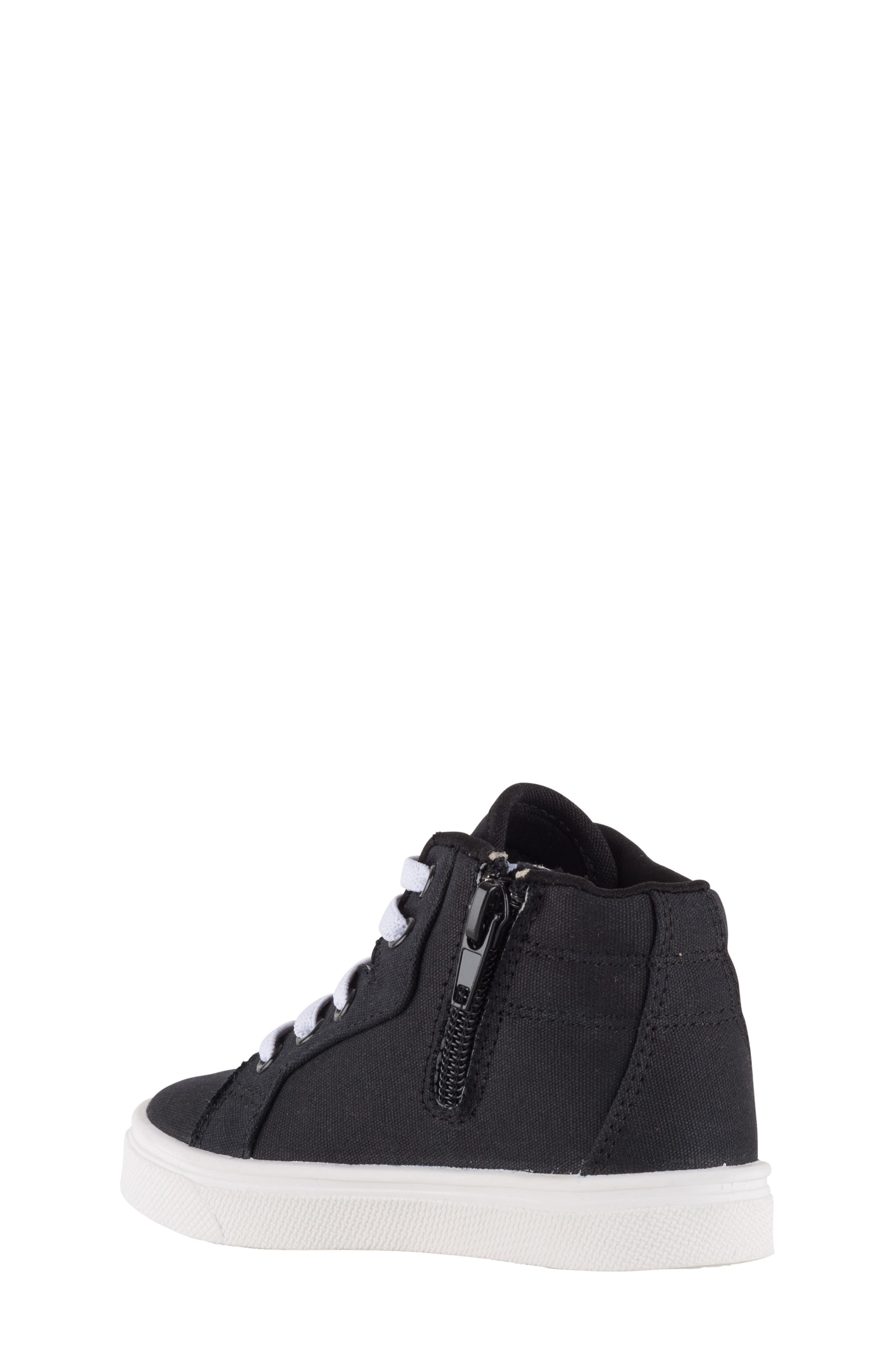OOMPHIES Kids' Tyler High Top Sneaker, Alternate, color, Black