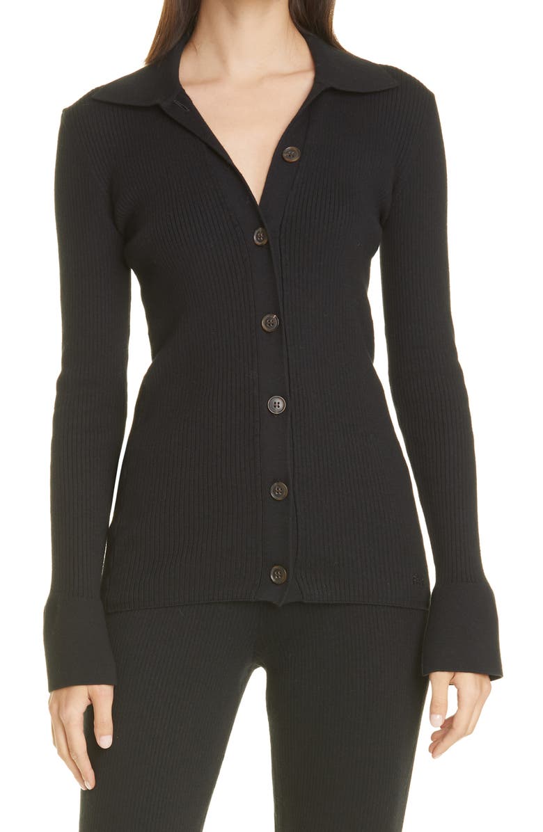 FRAME Slim Rib Cardigan, Main, color,