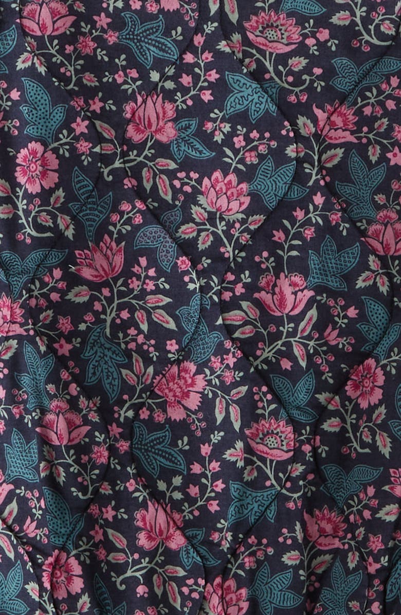 Treasure & Bond Kids' Quilted Bomber Jacket, Alternate, color, Navy Charcoal Jessica Chintz