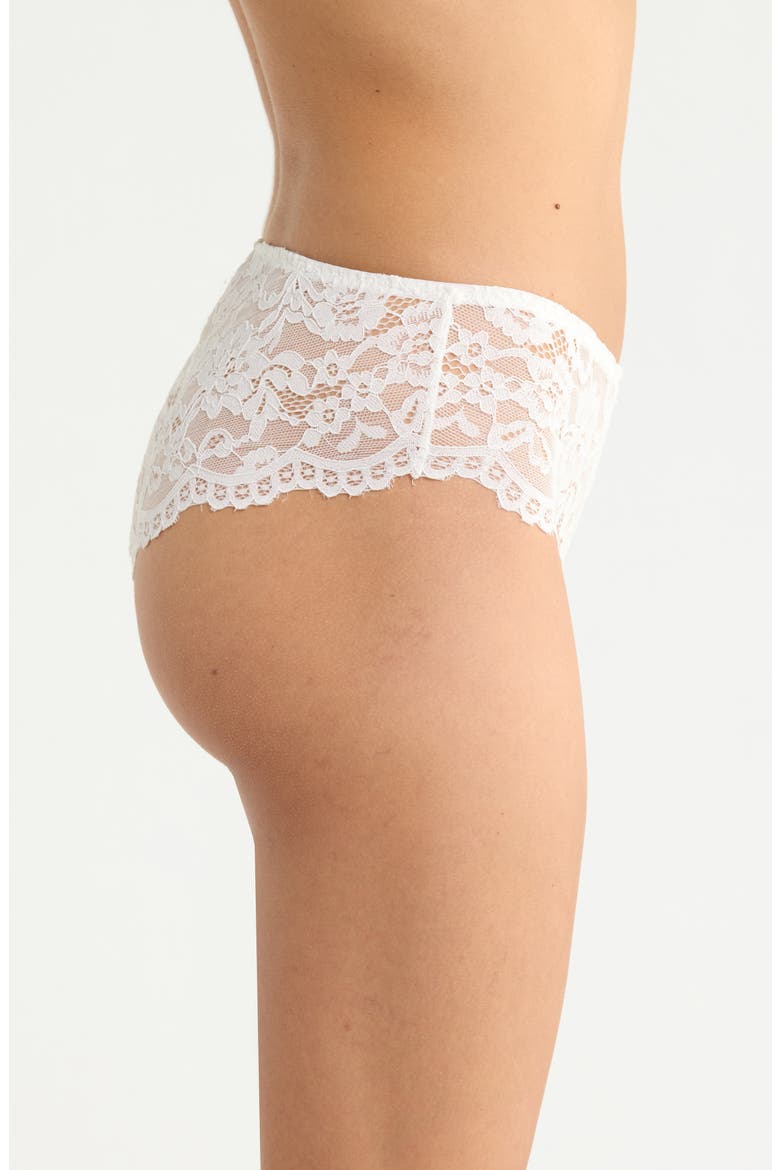 Lace Hipster Panties, Alternate, color, WHITE