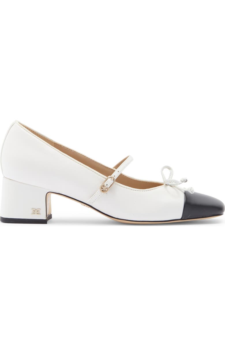 Sam Edelman Thora Mary Jane Pump, Alternate, color, White/ Black