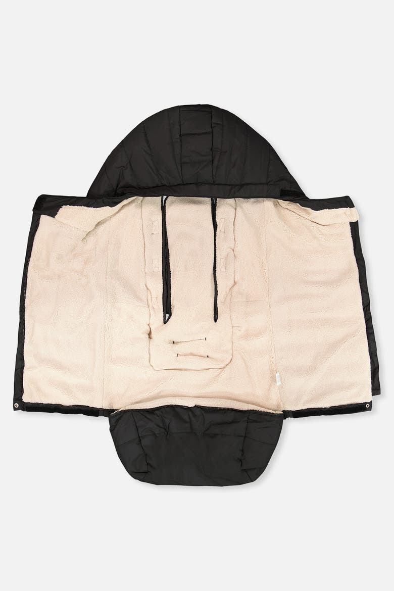 Evolutive Waterproof Footmuff for Car Seats and Strollers, Alternate, color, Noir