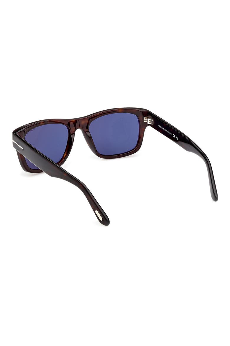 Smith-02 55mm Rectangular Sunglasses, Alternate, color, CLASSIC HAVANA / BLUE LENS