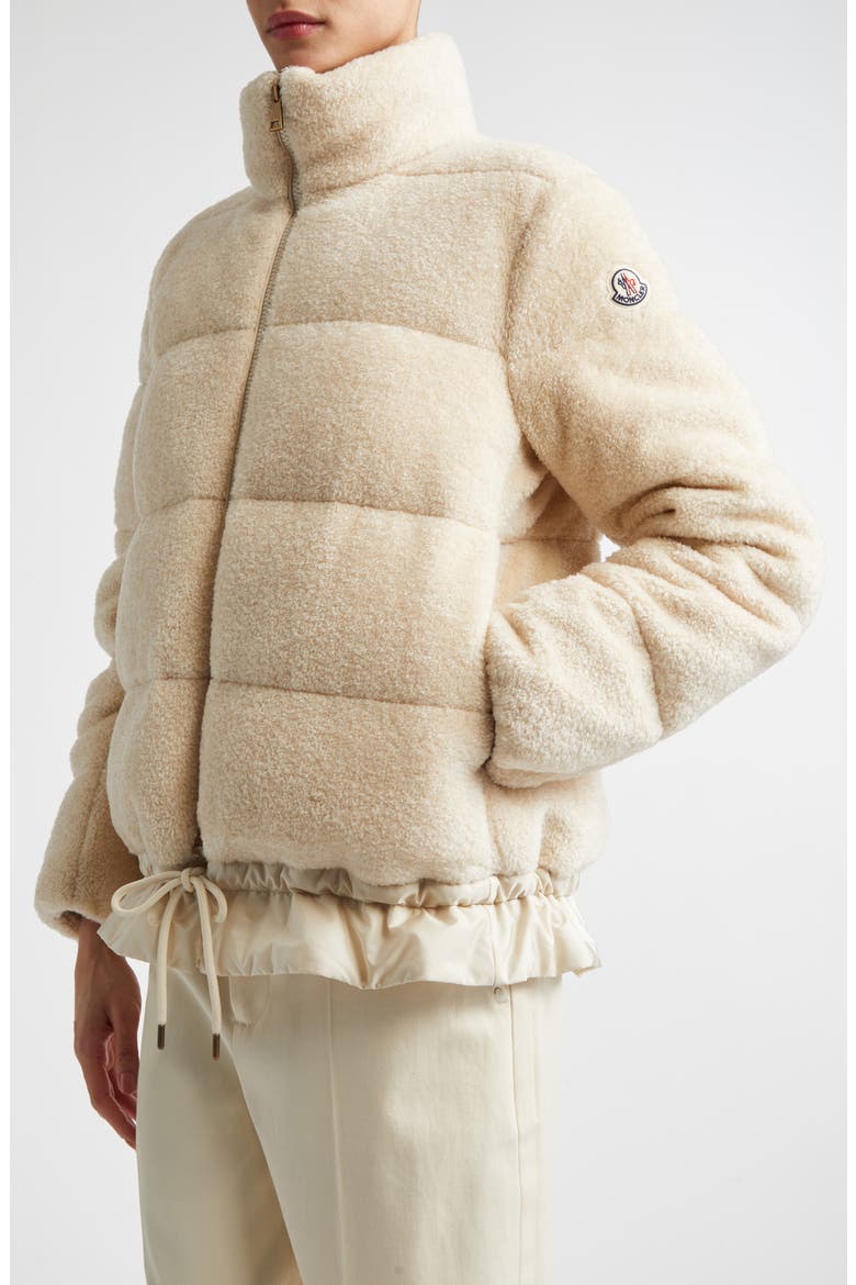 Cedre Teddy Down Jacket, Alternate, color, BEIGE