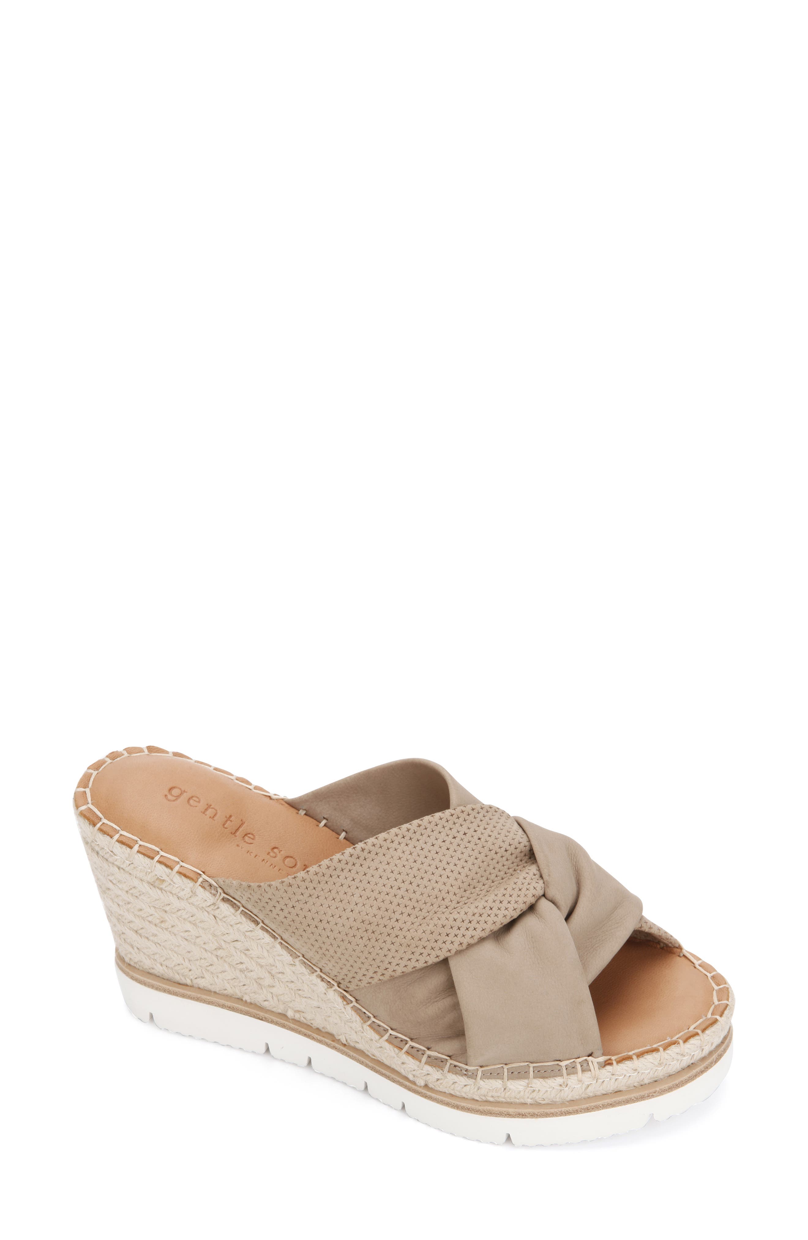 Signature Elyssa Espadrille Sandal, Main, color, MUSHROOM NUBUCK