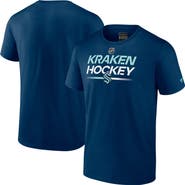 FANATICS Men's Fanatics Branded  Navy Seattle Kraken Authentic Pro Primary T-Shirt