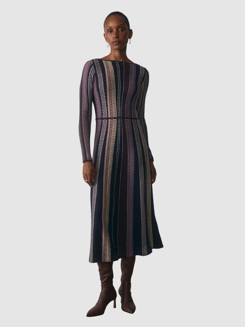 Atri Ribbon Knit Dress