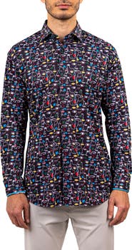 Maceoo Fibonacci Stretch Ascension 3322 Contemporary Fit Button-Up Shirt