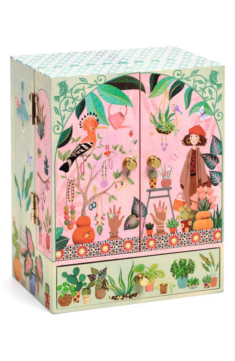 Djeco Secret Garden Musical Treasure Box, Main, color, Multi
