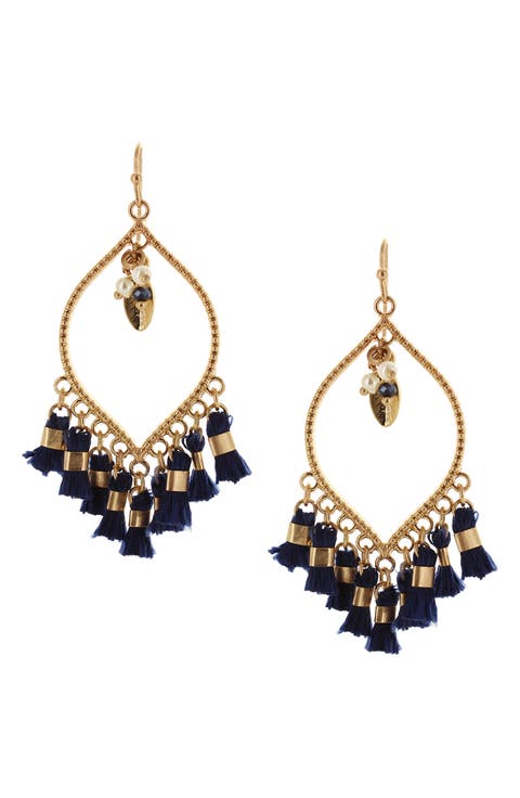 Mariah Tassel Drop Earrings