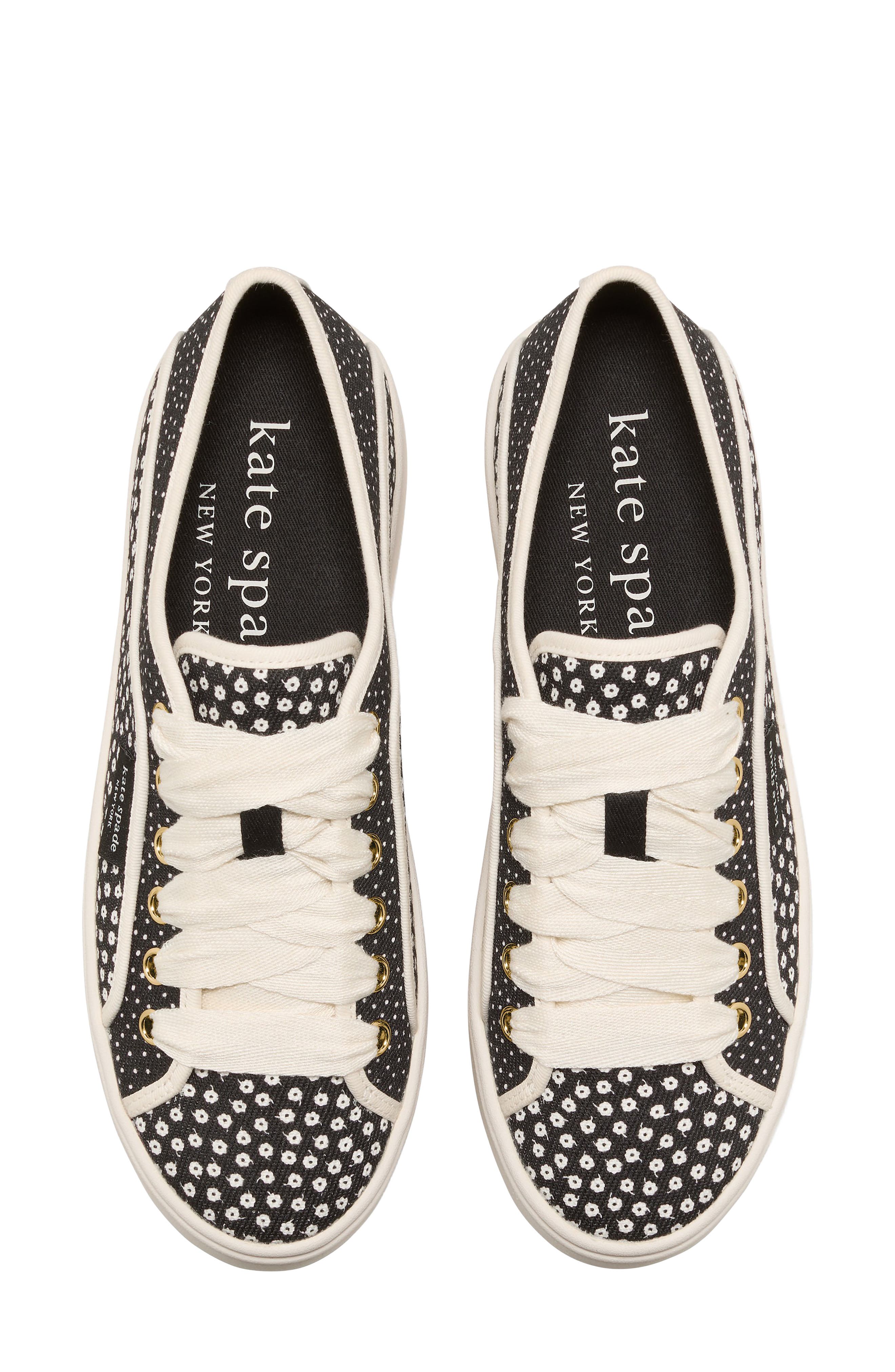 floral platform sneaker, Alternate, color, BLACK MULTI.