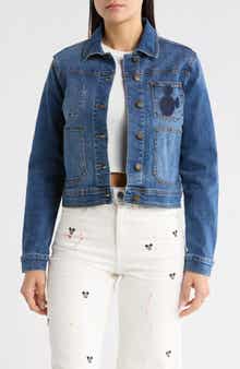 Desigual Mickey Mouse Denim Trucker Jacket