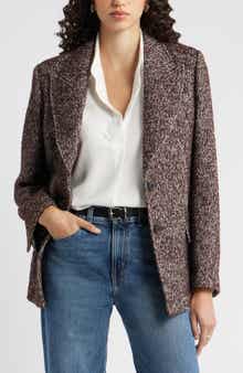 Nordstrom The Liv Textured Boyfriend Blazer