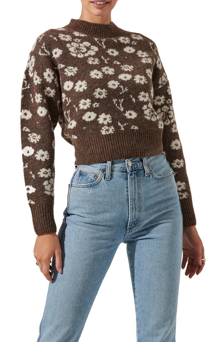 ASTR the Label Saira Floral Sweater, Main, color, 
