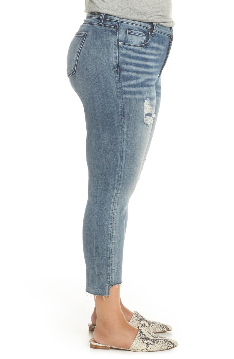 KUT from the Kloth Reese Raw Step Hem Ankle Straight Leg Jeans, Alternate, color, 