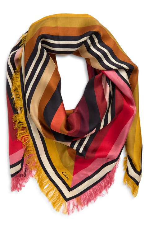Half and Half Silk Scarf