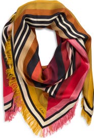 Echo Half and Half Silk Scarf