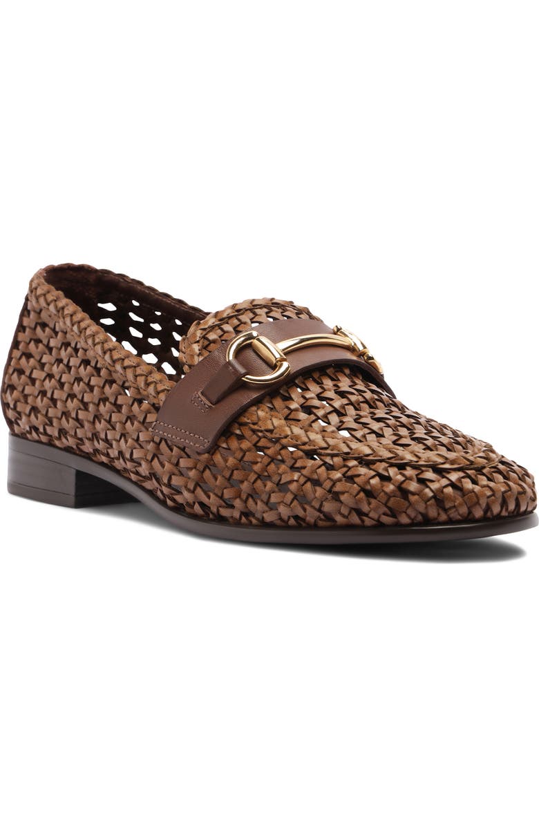Arezzo Nola Woven Bit Loafer, Main, color, Soul Natural