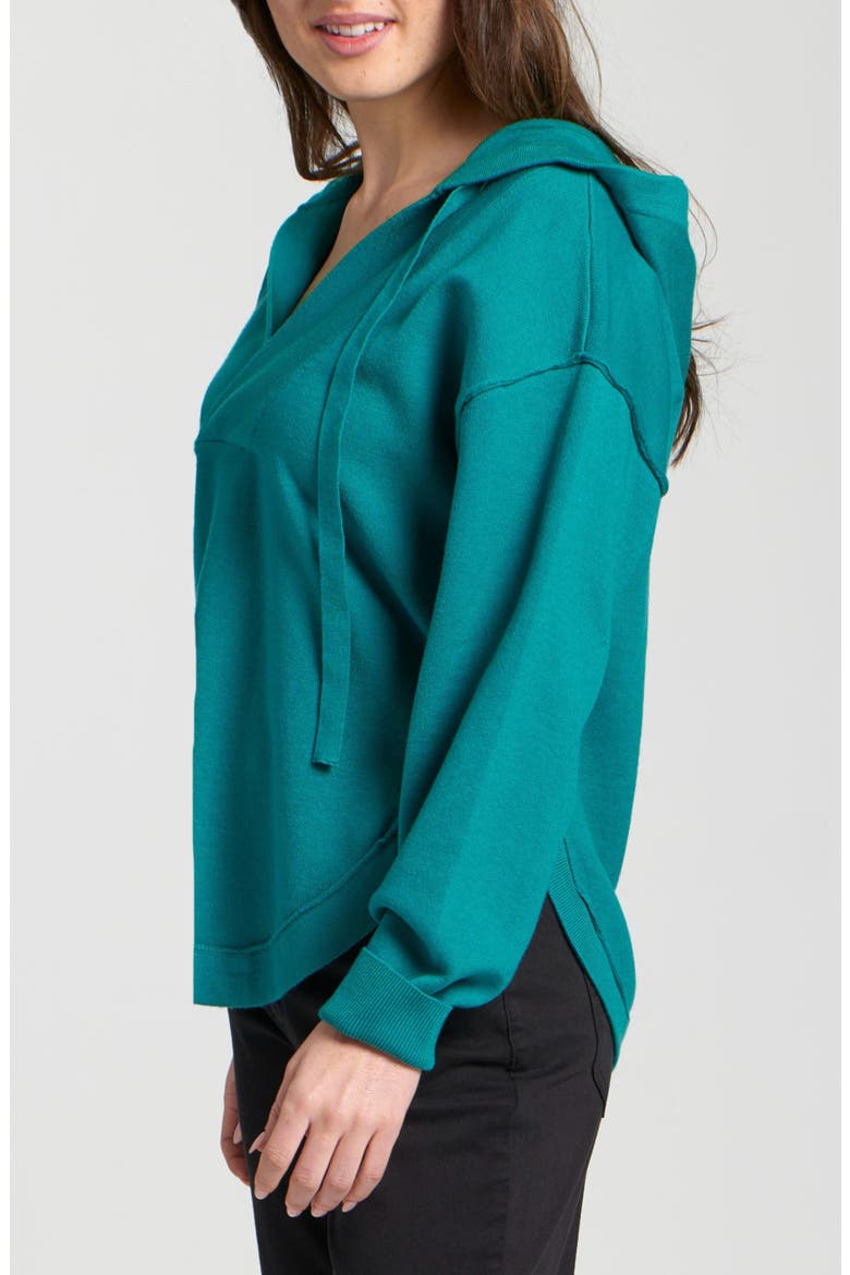 Relaxed Fit Hoodie, Alternate, color, TEAL