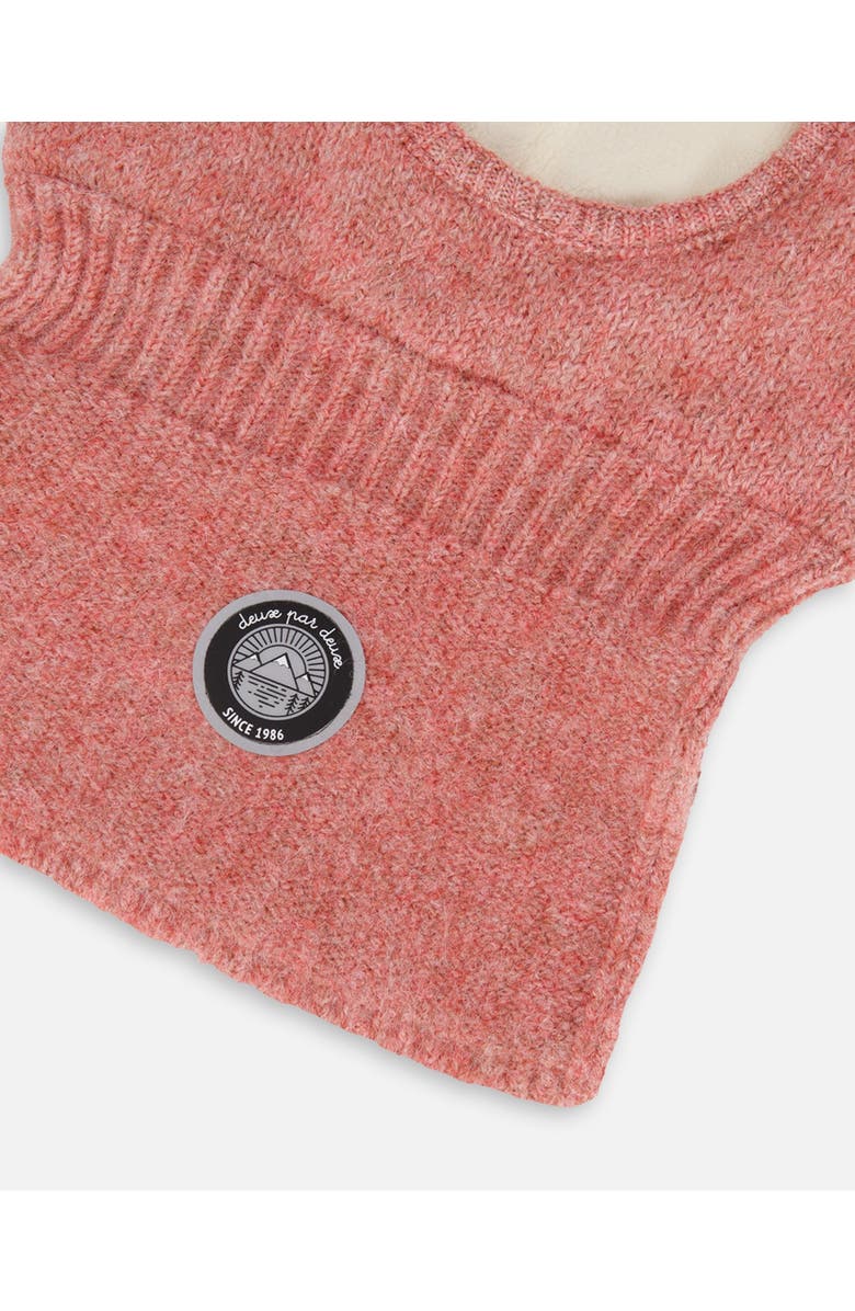 Deux par Deux Knit Balaclava, Alternate, color, Dusty Pink