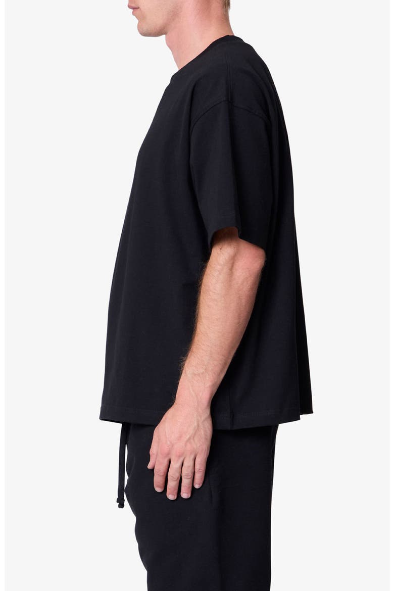 Boxy Heavy Cotton Jersey T-Shirt, Alternate, color, BLACK