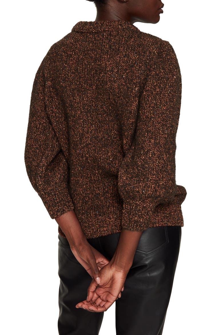 Rosalind Alpaca Blend Sweater, Alternate, color, BROWN