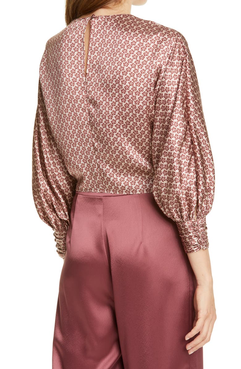 Cinq à Sept Lydia Silk Blouse, Alternate, color,