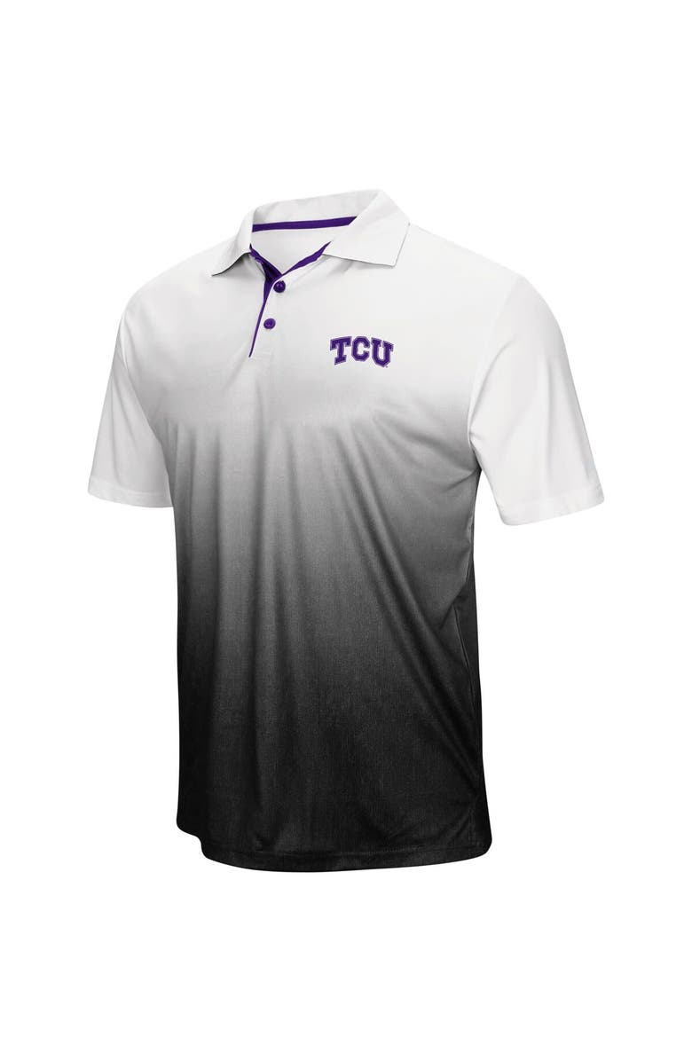 COLOSSEUM Men's Colosseum Gray TCU Horned Frogs Magic Team Logo Polo, Main, color,