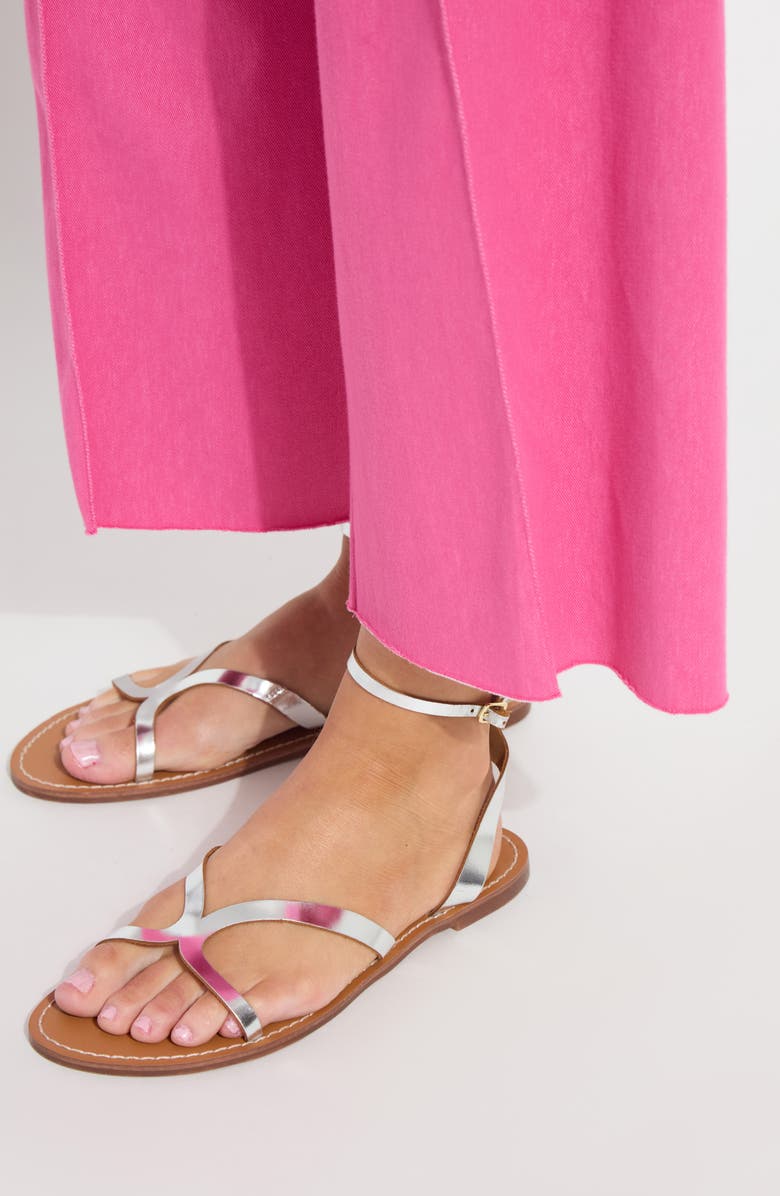 Lysse Erin Pintuck Raw Hem Pull-On Wide Leg Pants, Alternate, color, Hot Pink