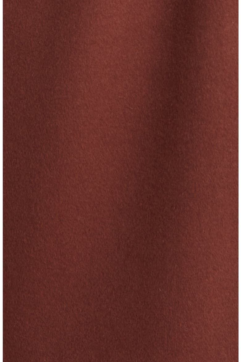 Fringe Wrap Coat, Alternate, color, CHESTNUT