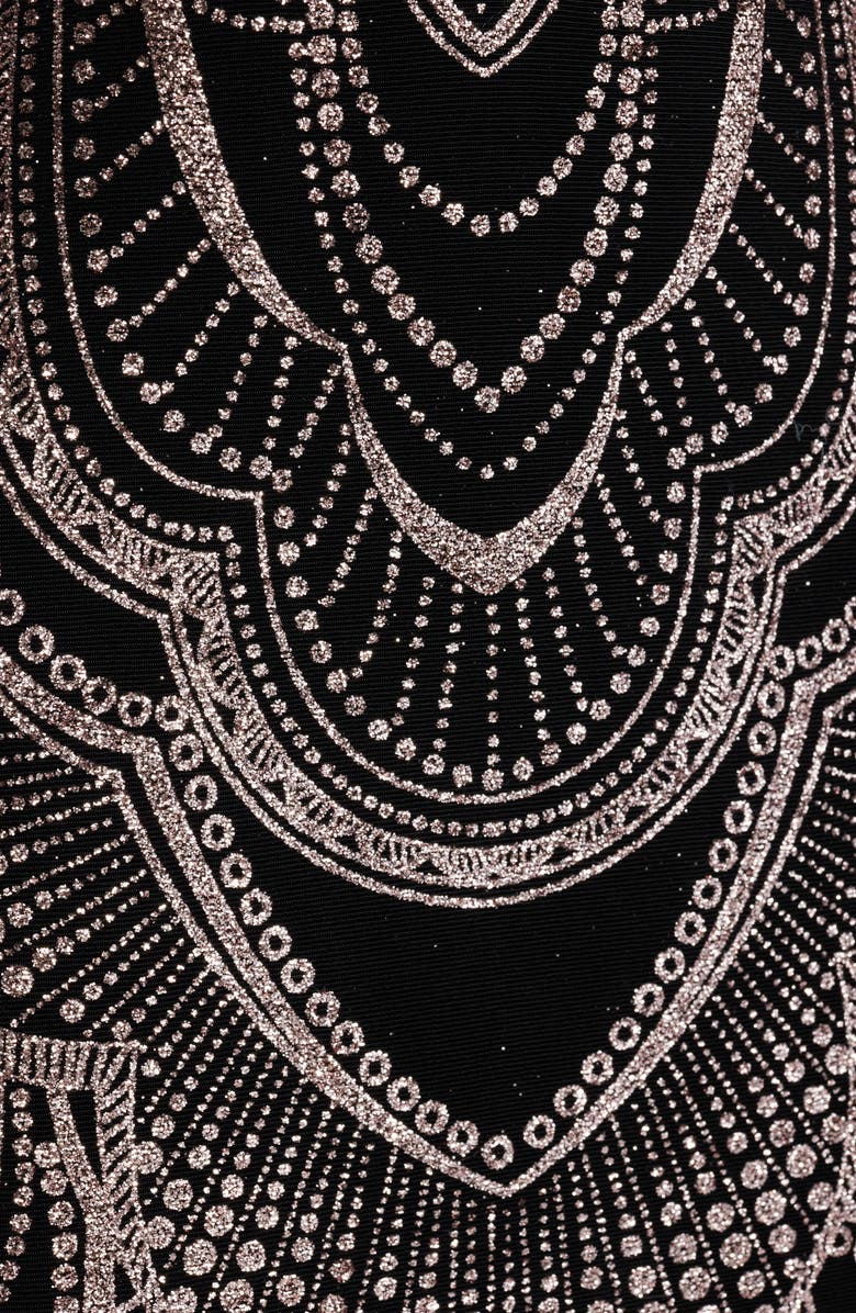 Jump Apparel Glitter Sleeveless Gown, Alternate, color, 