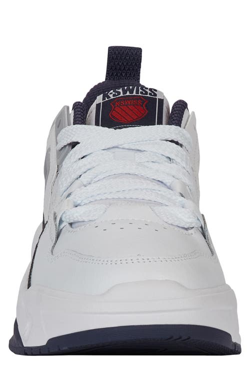 K-swiss Techna Trainer Hybrid Training Shoe In White/navy/red
