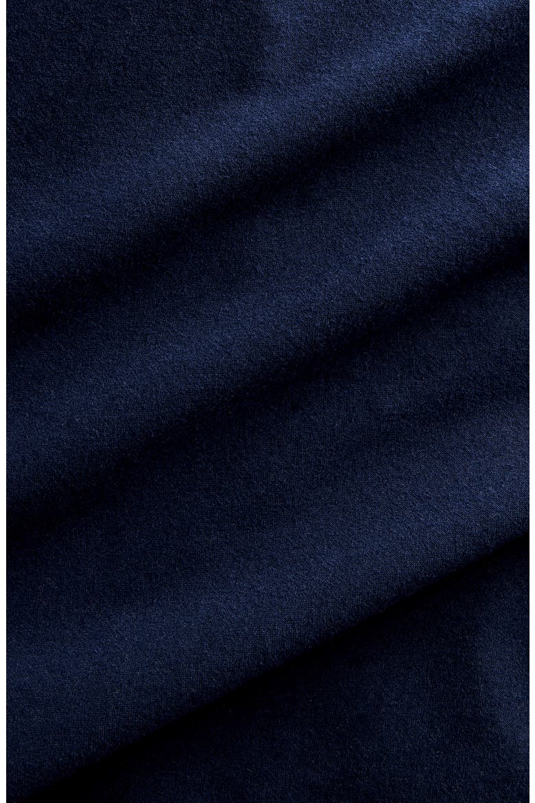 Classic Fit Brushed Cotton Flannel Button-Down Shirt, Alternate, color, NAVY
