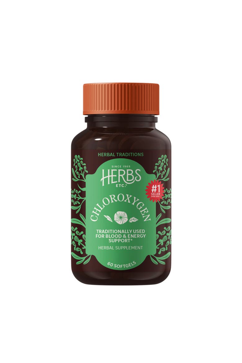 ChlorOxygen Chlorophyll Concentrate - Aids Healthy Blood Circulation - High-Altitude Environment Support - Energy Support - 60 Softgels, Main, color, No Color