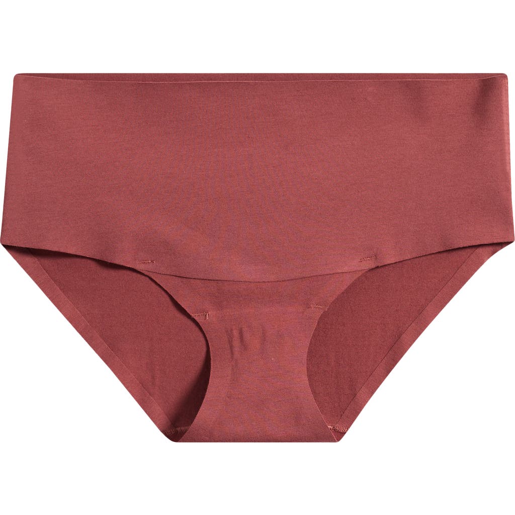Spanx ® Supersmooth™ Undie-tectable® Stretch Cotton Briefs In Red