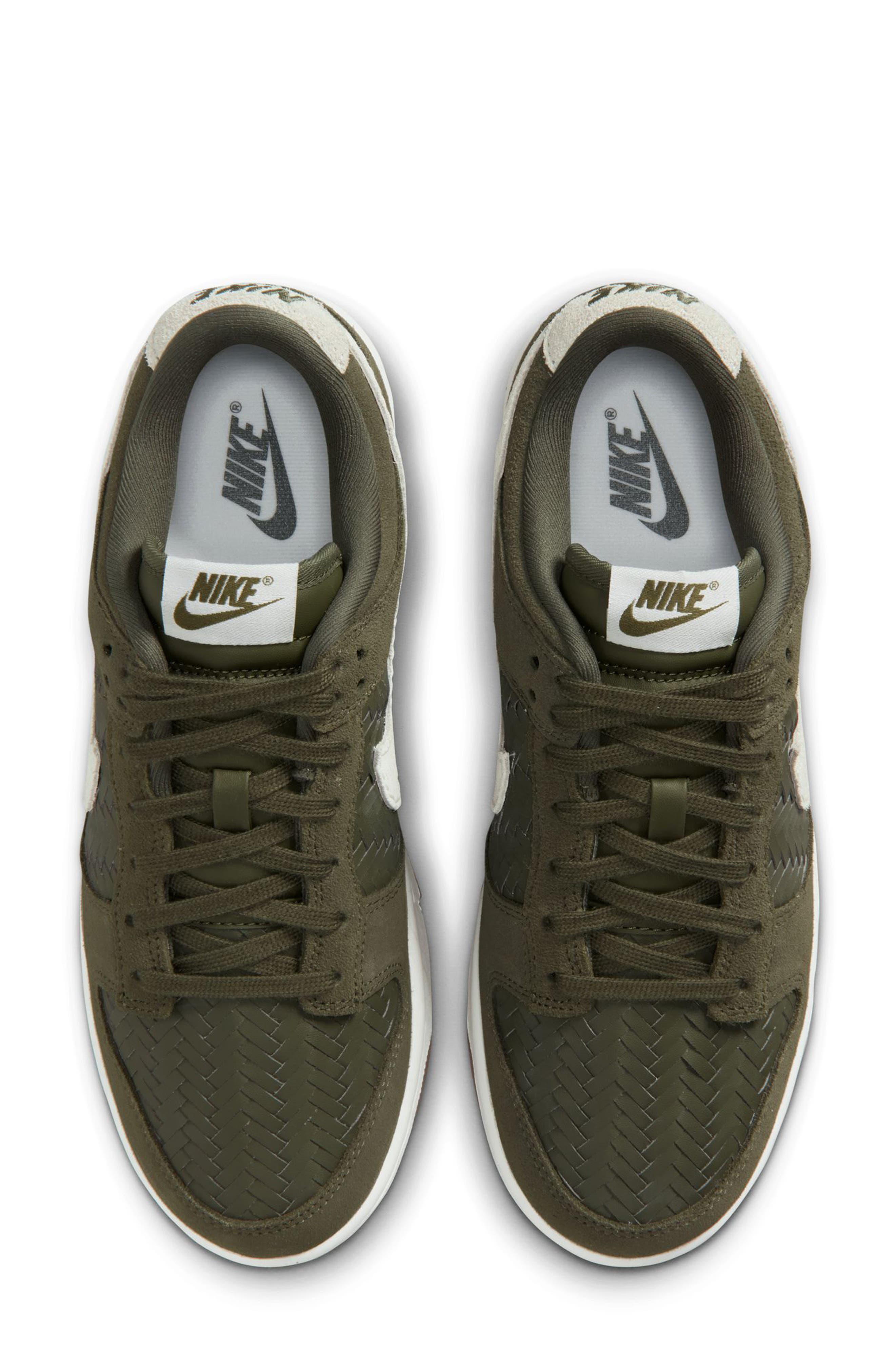 Nike Dunk Low Basketball Sneaker, Alternate, color, Medium Olive/ Sail/ Brown