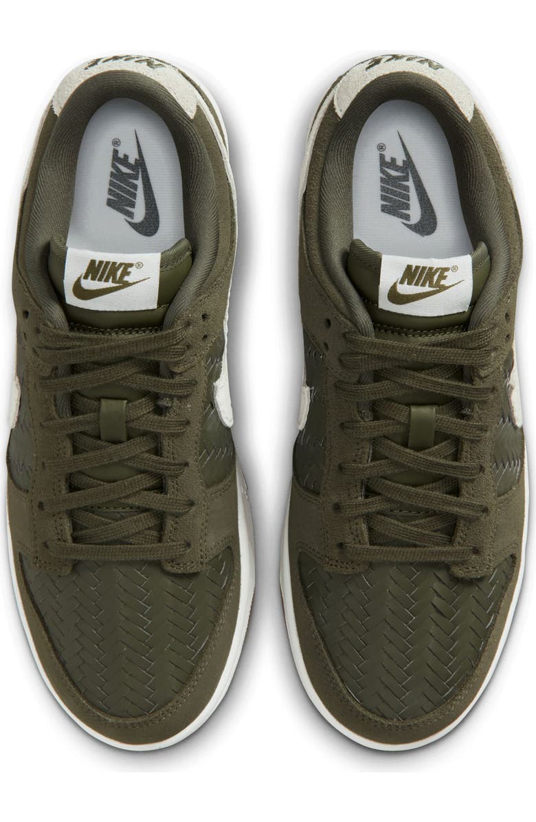Nike Dunk Low Basketball Sneaker, Alternate, color, Medium Olive/ Sail/ Brown