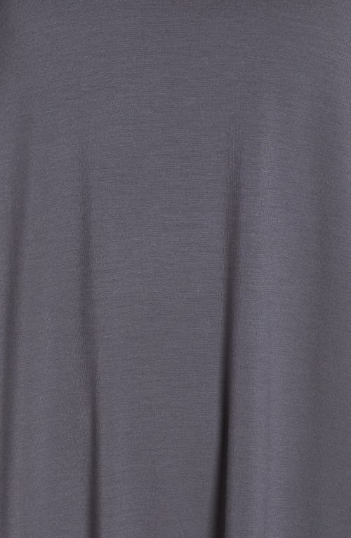 Barefoot Dreams Luxe Jersey Nightgown In Graphite