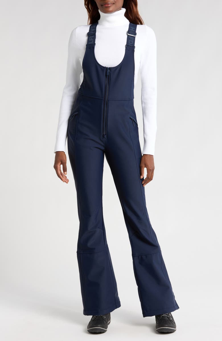 Halfdays Isabel Waterproof Snow Bib Overalls, Main, color, Navy