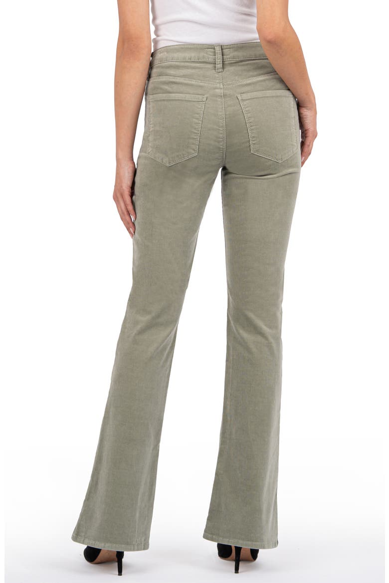 Ana Fab Ab High Waist Corduroy Flare Jeans, Alternate, color, CELERY