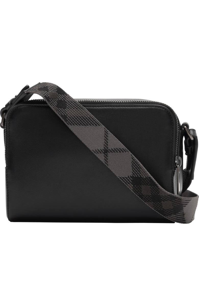 Burberry Pop Check Crossbody Bag, Alternate, color, Black/Iron Grey