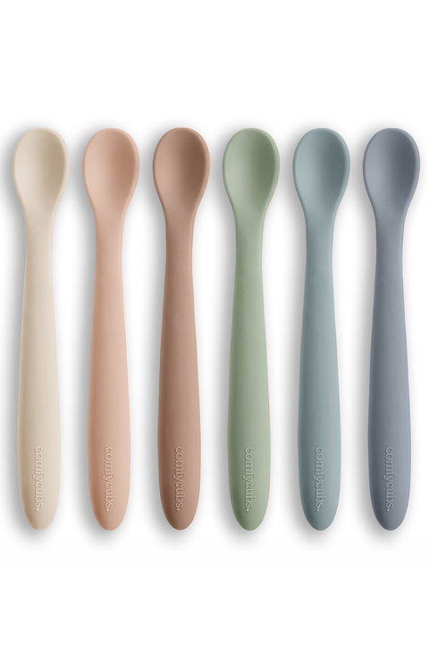 Silicone Baby Spoons Set, 6 Pack