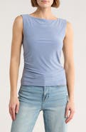 Leith Boat Neck Sleeveless Top