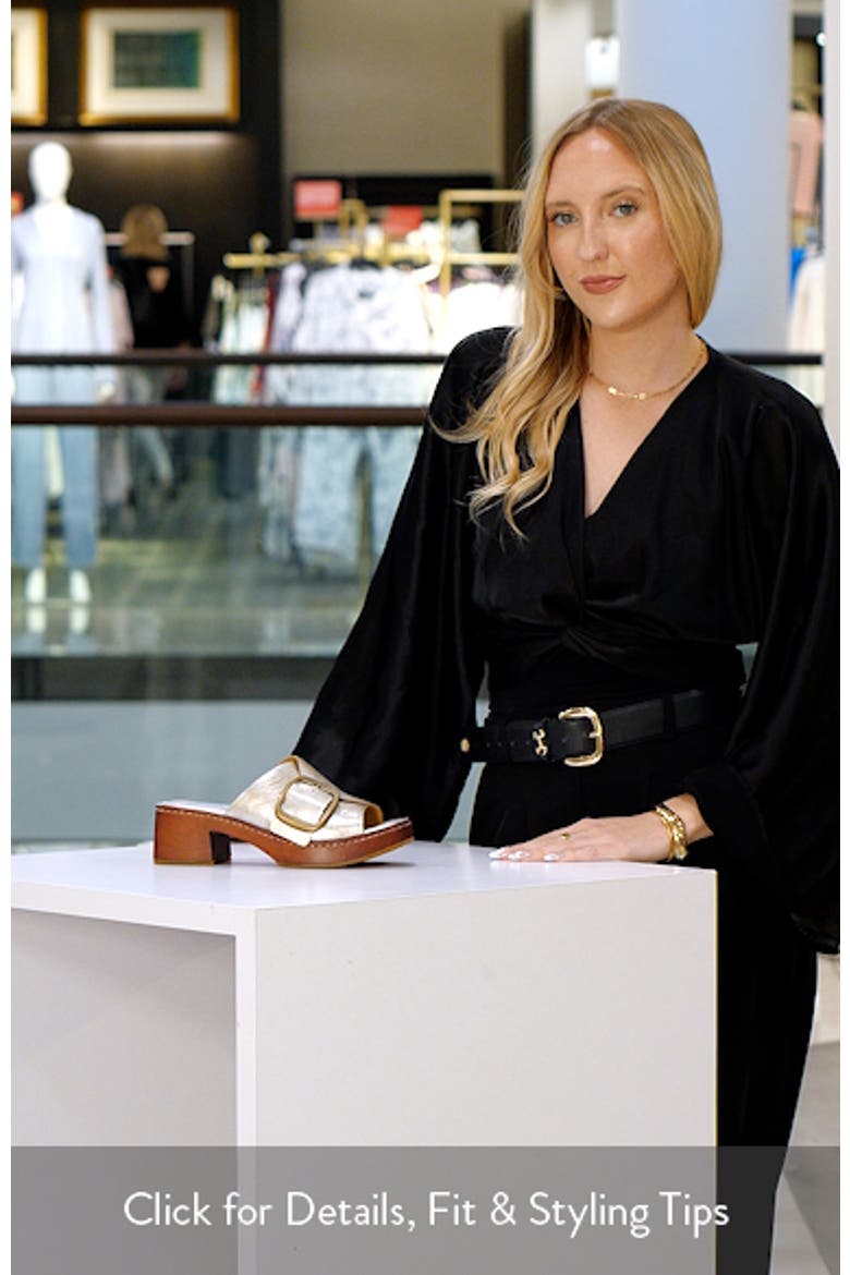 Bangle Platform Slide Sandal video