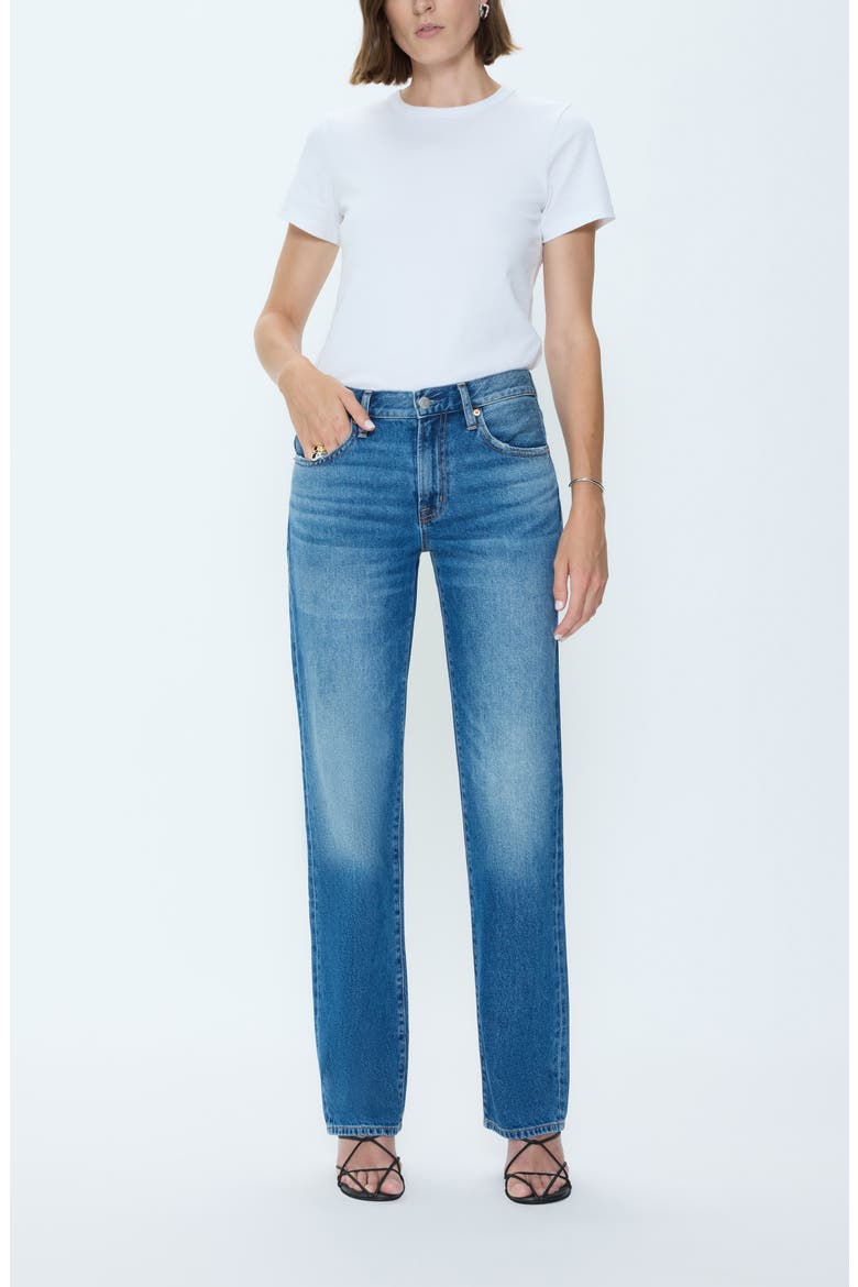 Issa Ankle Straight Leg Jeans, Alternate, color, SORENSEN