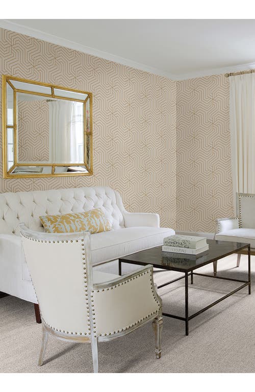 Wallpops Ramsey Cream Peel & Stick Wallpaper In Yellow