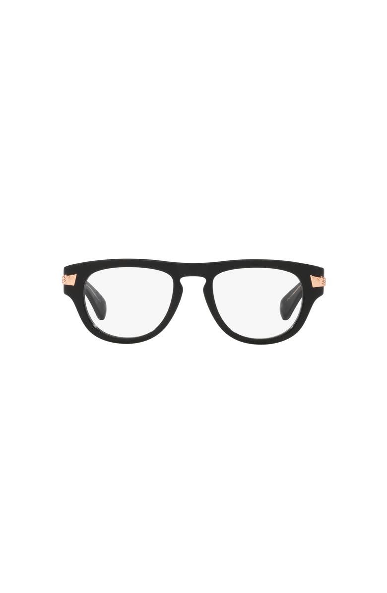 Gucci 51mm Round optical glasses, Alternate, color, Black